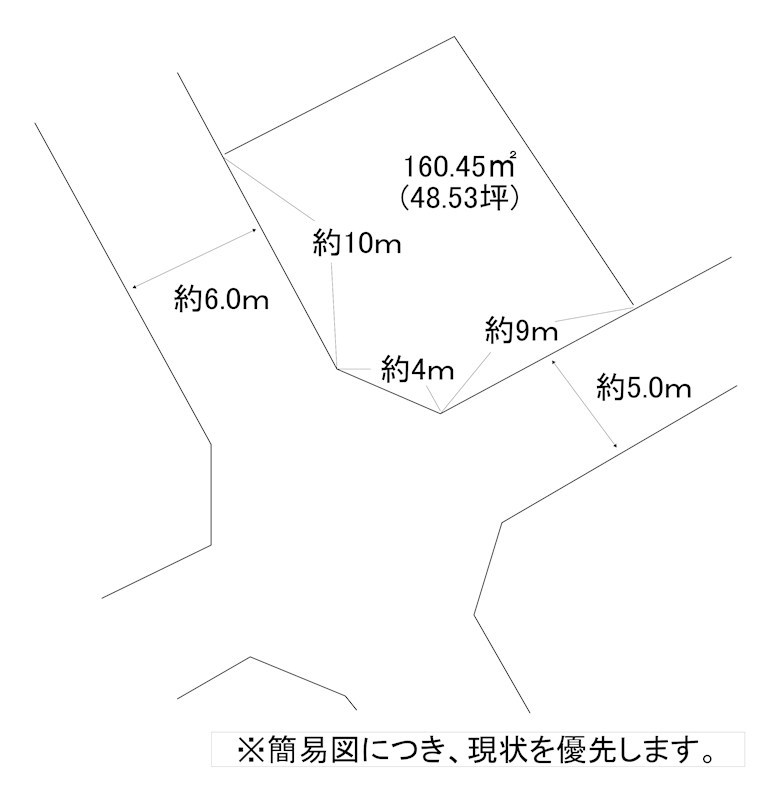 福岡県北九州市小倉南区企救丘５丁目 間取図・土地図
