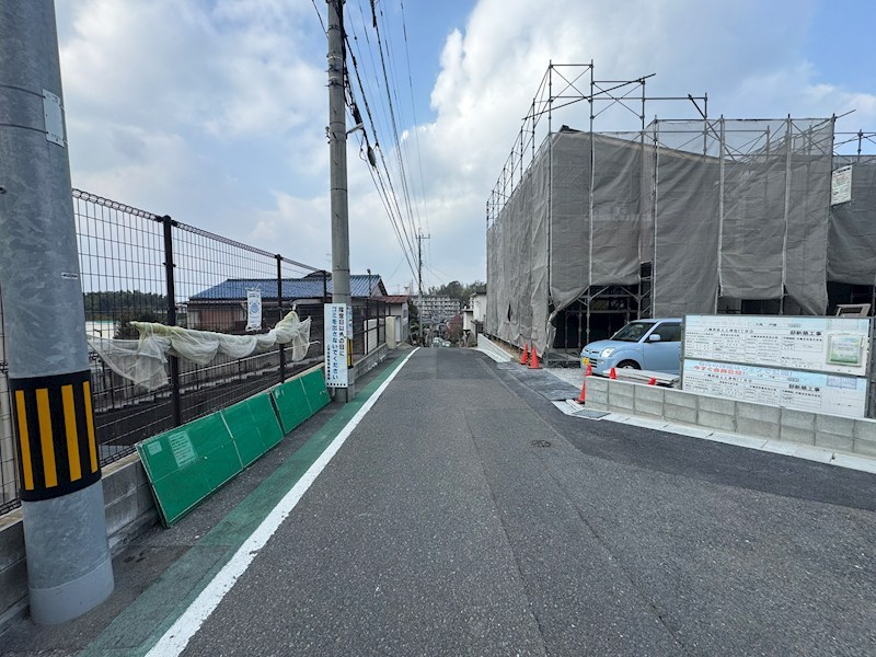 上上津役二丁目新築戸建4号地 現地写真（前面道路含む現地写真）
