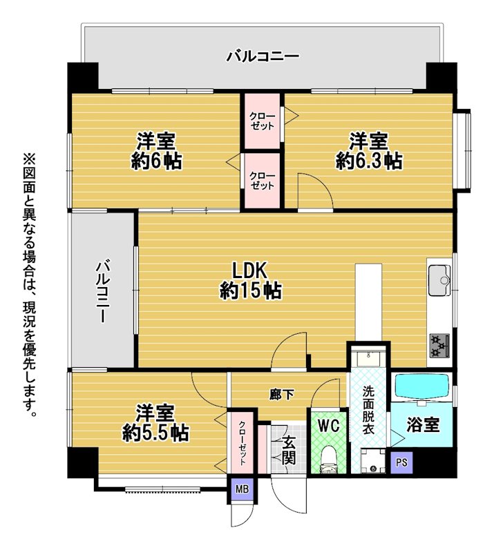 ツインタワー空港通り 間取図・土地図