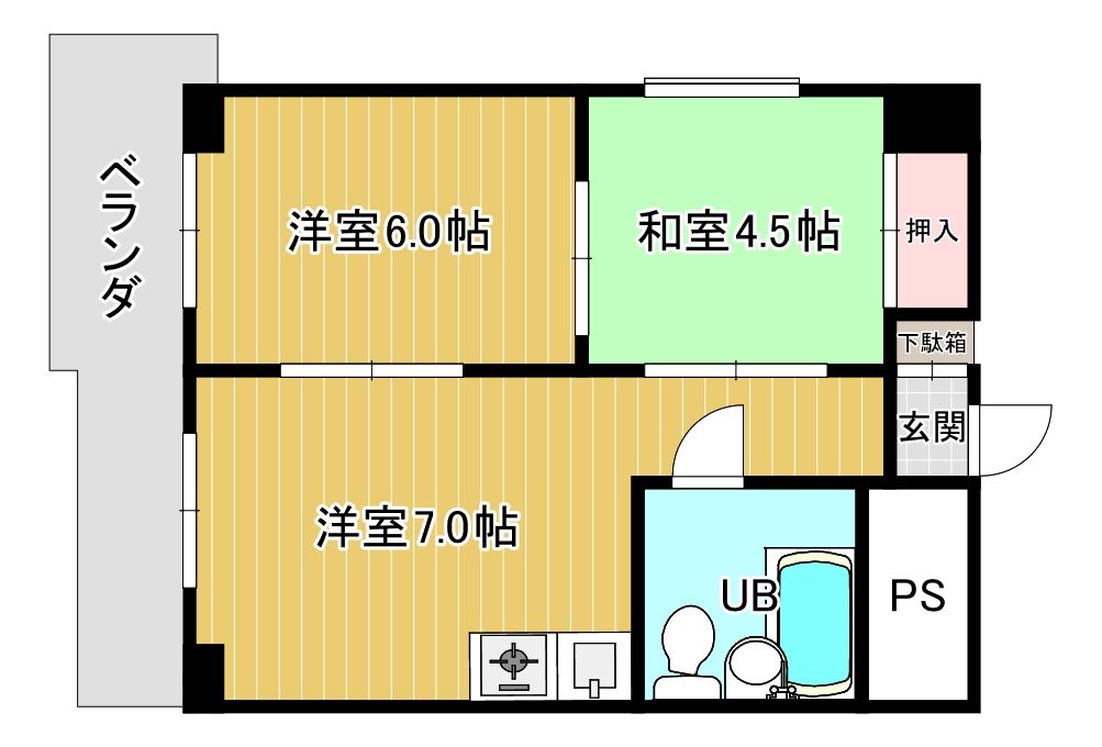 パソナール博多 間取図・土地図