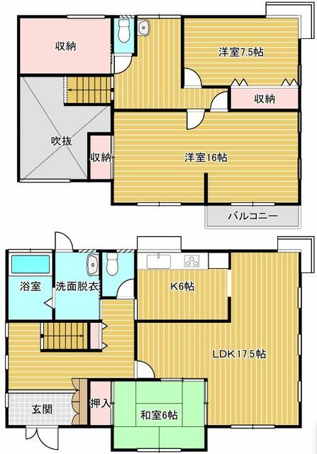 徳力七丁目戸建 間取図・土地図