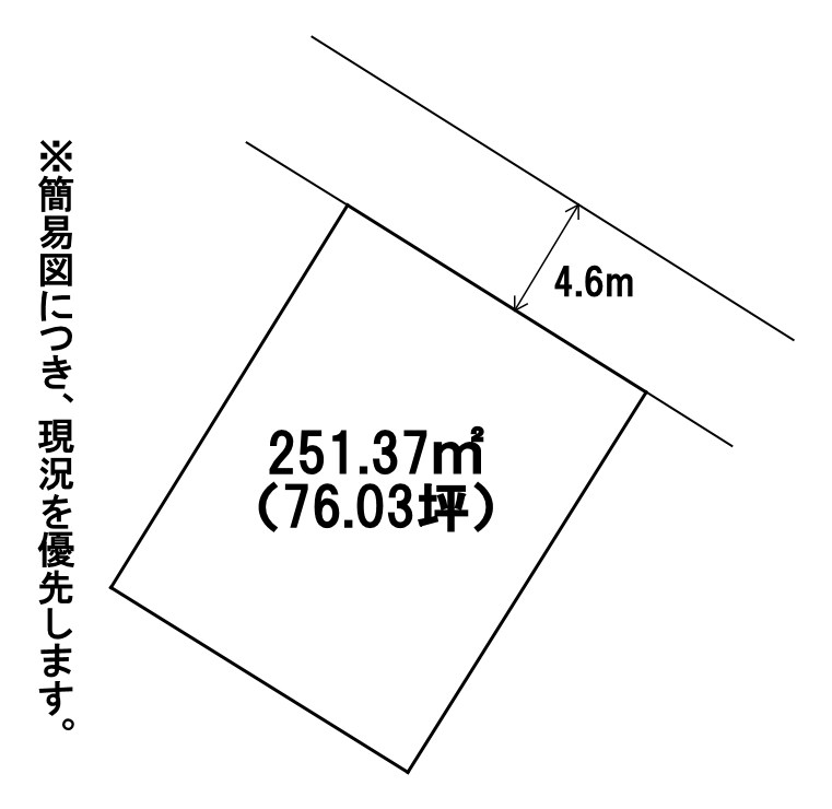 太賀二丁目4番土地 間取図・土地図