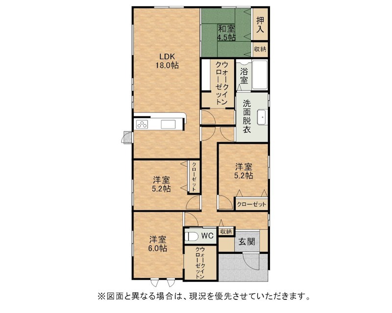 太賀二丁目新築戸建1号棟　2期 間取図・土地図