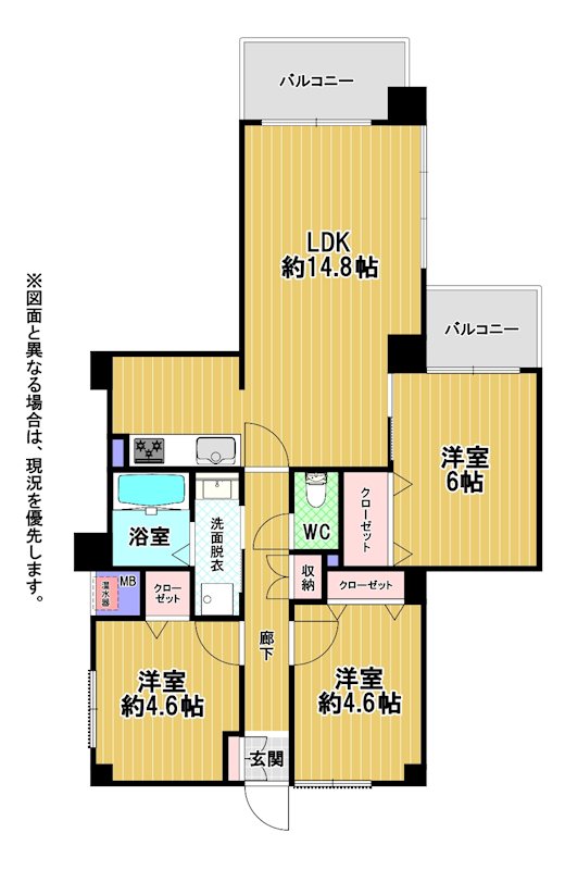 クレストはら南 間取図・土地図