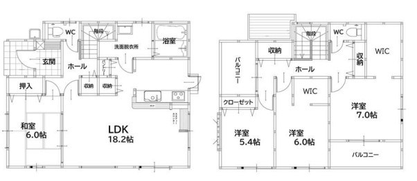 中吉田三丁目新築戸建1号棟　4期 間取図・土地図