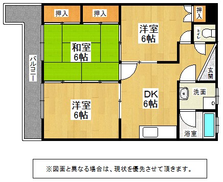 福岡県北九州市小倉北区竪林町14-11 間取図・土地図