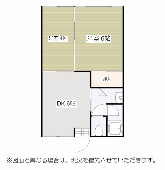 福岡県中間市通谷１丁目4-21 間取図・土地図