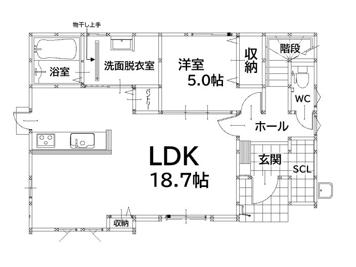 本城三丁目新築戸建2号棟　2期 間取図・土地図