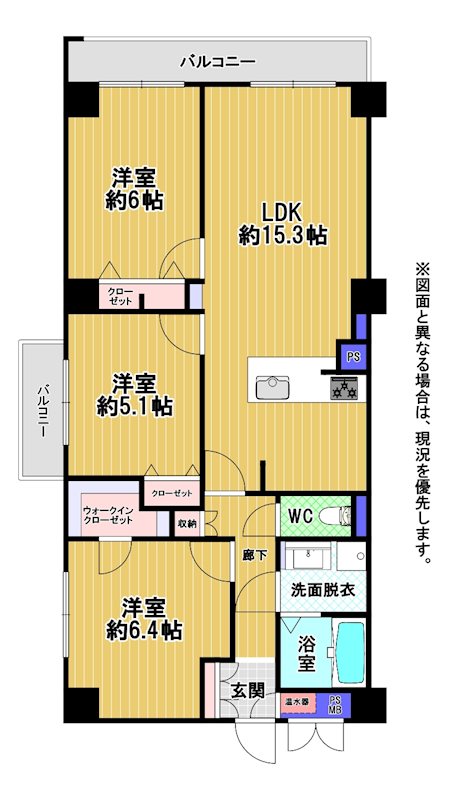 グリーンマンション野間 間取図・土地図