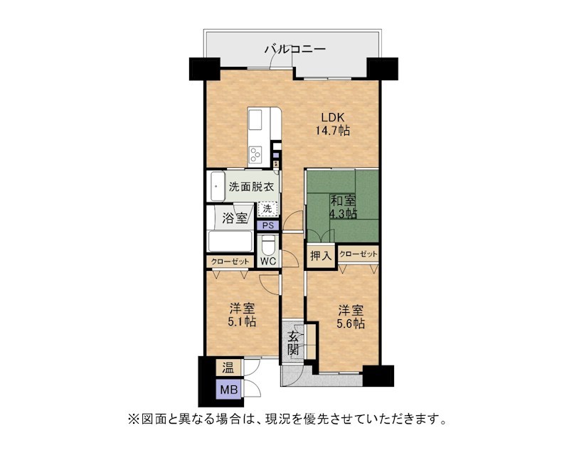 サンパークひびきの 間取図・土地図