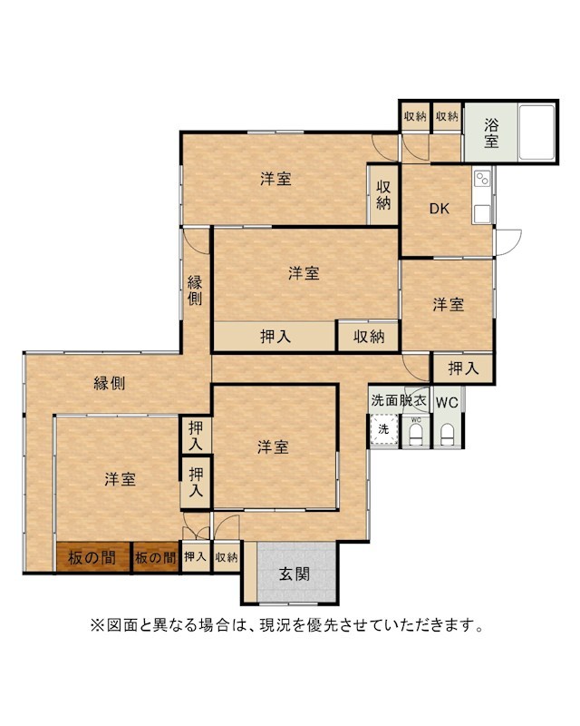 横代南町二丁目戸建 間取図・土地図