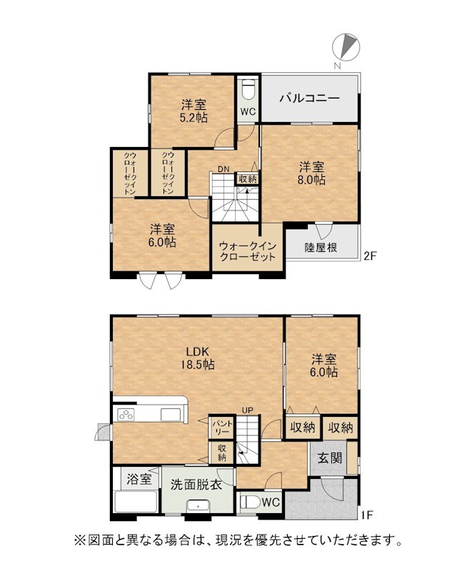 殿町新築戸建1号棟　3期 間取図・土地図