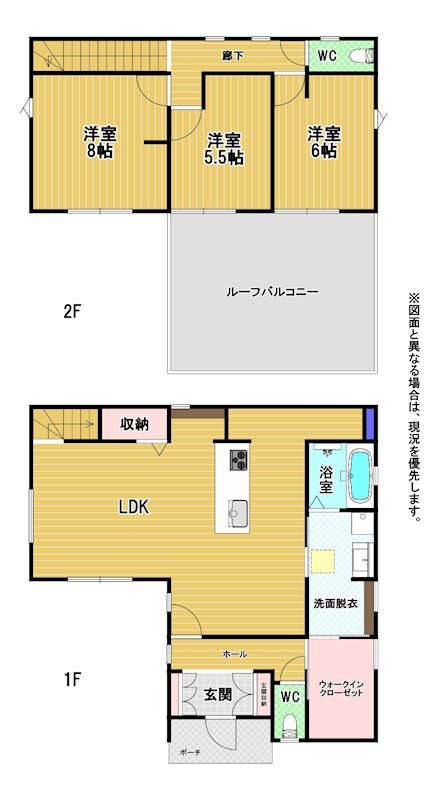 東貫三丁目新築戸建7号地 間取図・土地図