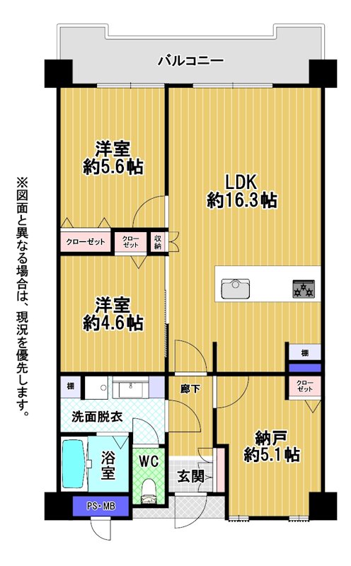 エクレール穴生 間取図・土地図