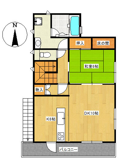 木町四丁目戸建 間取図・土地図