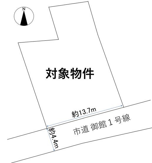 長津二丁目土地 間取図・土地図