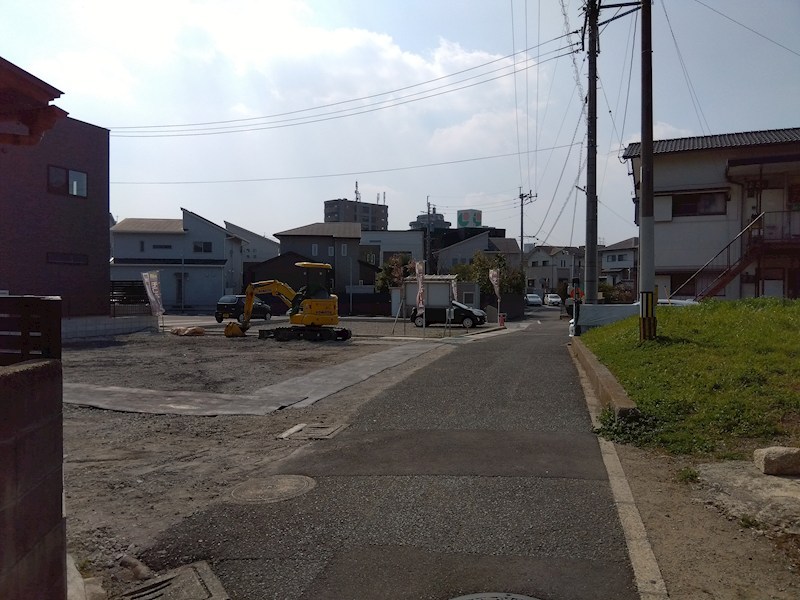 上富野二丁目土地　1号地 現地写真（前面道路含む現地写真）