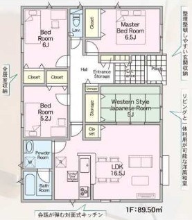下貫三丁目新築戸建2号棟　第7 間取図・土地図