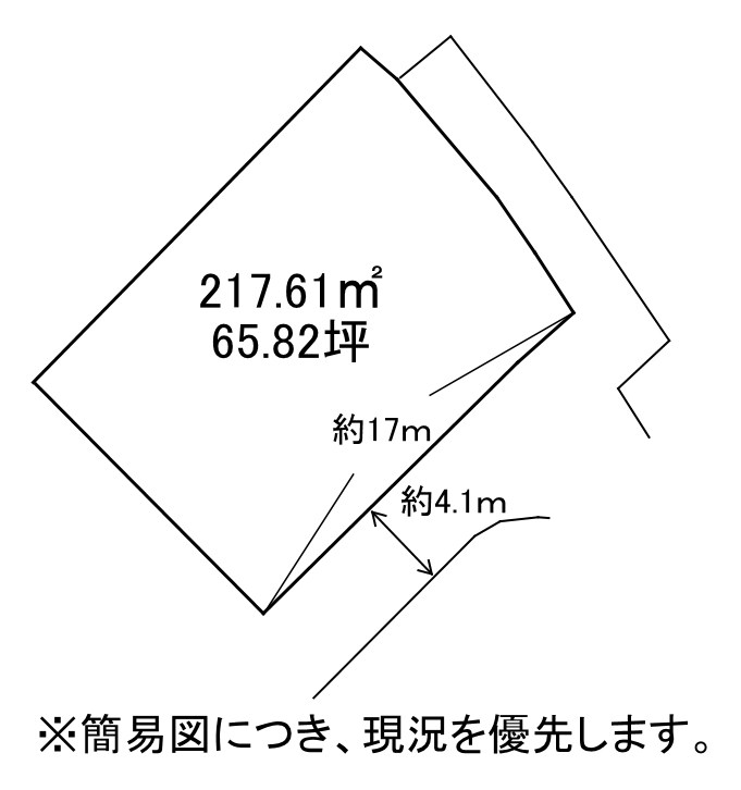 下上津役三丁目土地 間取図・土地図