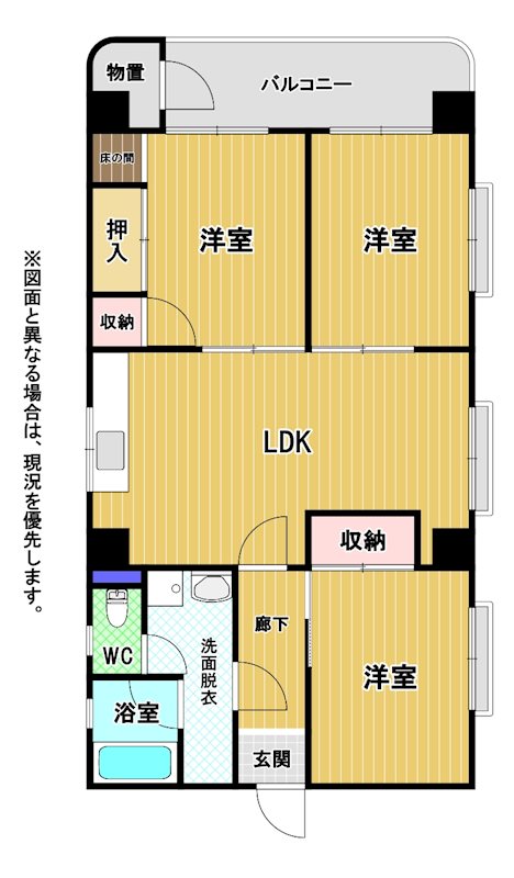 ビバライフ鷹の巣 間取図・土地図