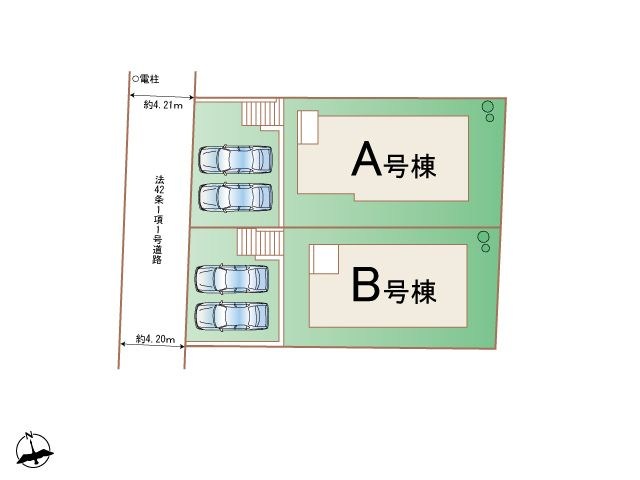 美和台五丁目新築戸建B号棟 全体区画図