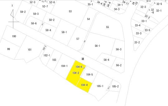 竪林町土地 間取図・土地図