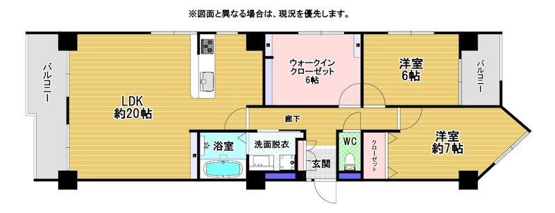 アーバン中央 間取図・土地図