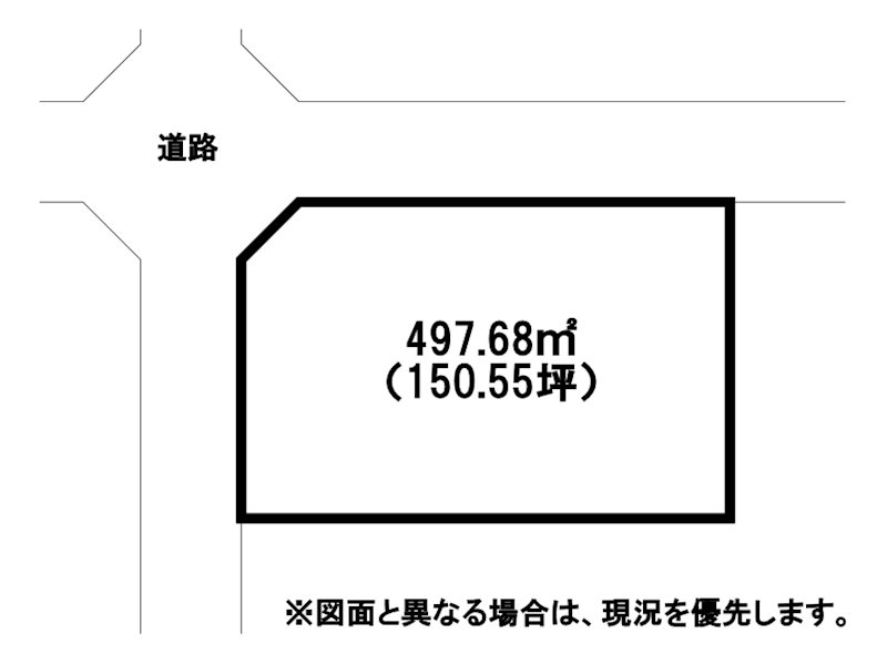大浦二丁目土地 間取図・土地図