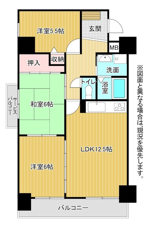 エクレール門司港東 間取図・土地図