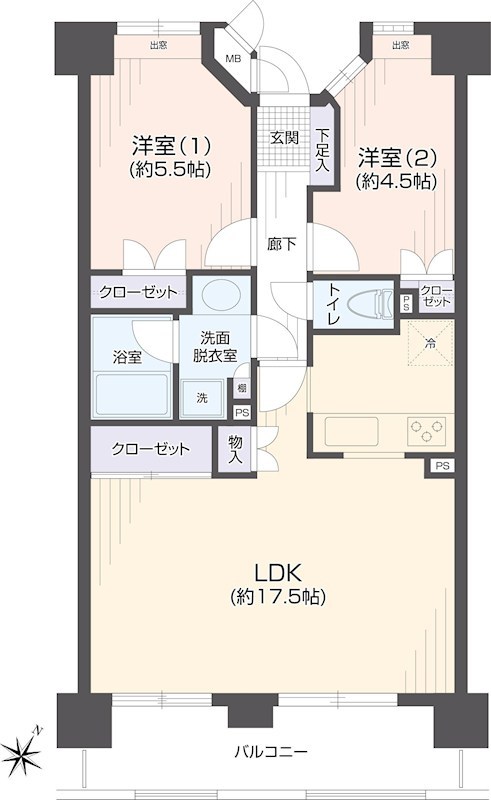 パーク・エステート博多 間取図・土地図