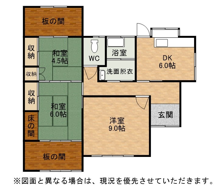 大字植木戸建 間取図・土地図