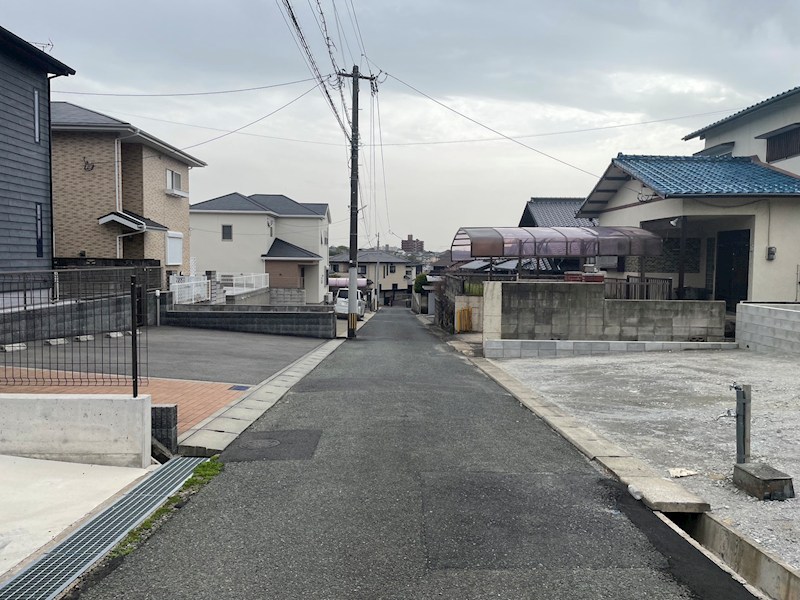 沖田三丁目新築戸建1号棟　1期 現地写真（前面道路含む現地写真）