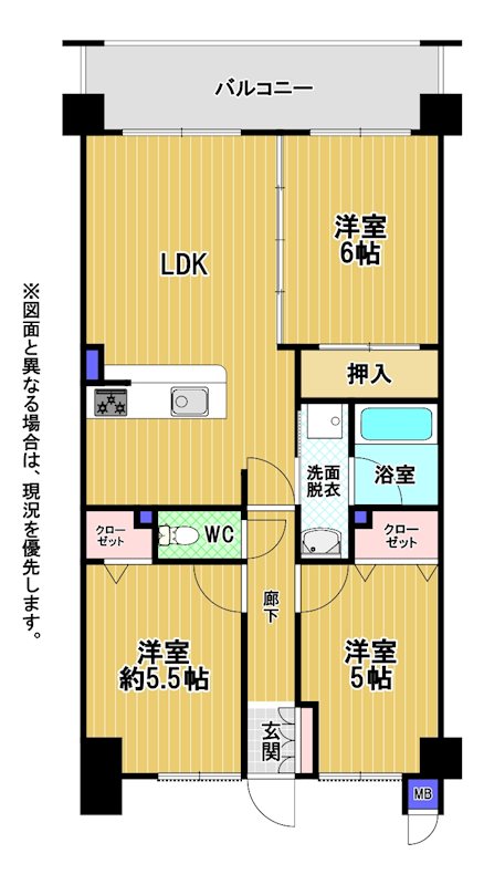 アンピール教育大前 間取図・土地図