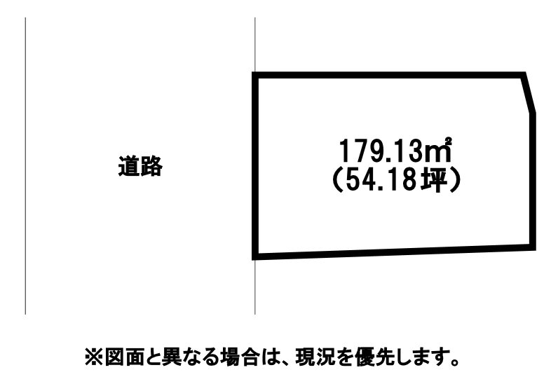 富久町二丁目土地 間取図・土地図