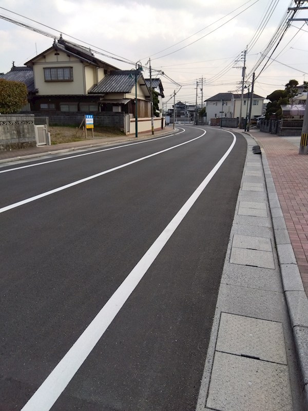富久町二丁目土地 現地写真（前面道路含む現地写真）