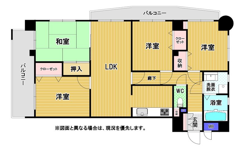 ロイヤルマンション西新 間取図・土地図