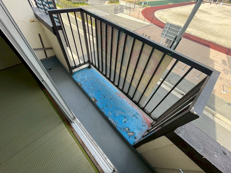 野坂ハイツ 現地写真（バルコニー）