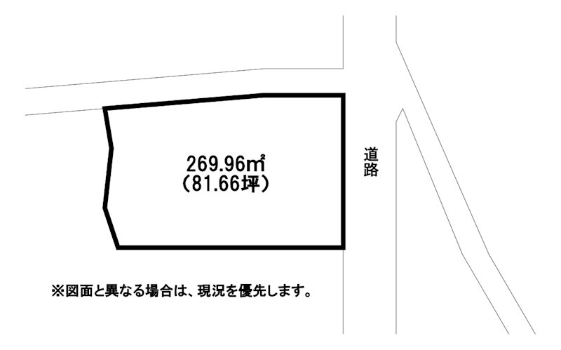 東川頭町2番土地 間取図・土地図
