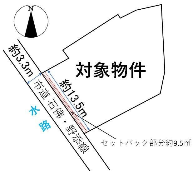 長津一丁目土地 間取図・土地図