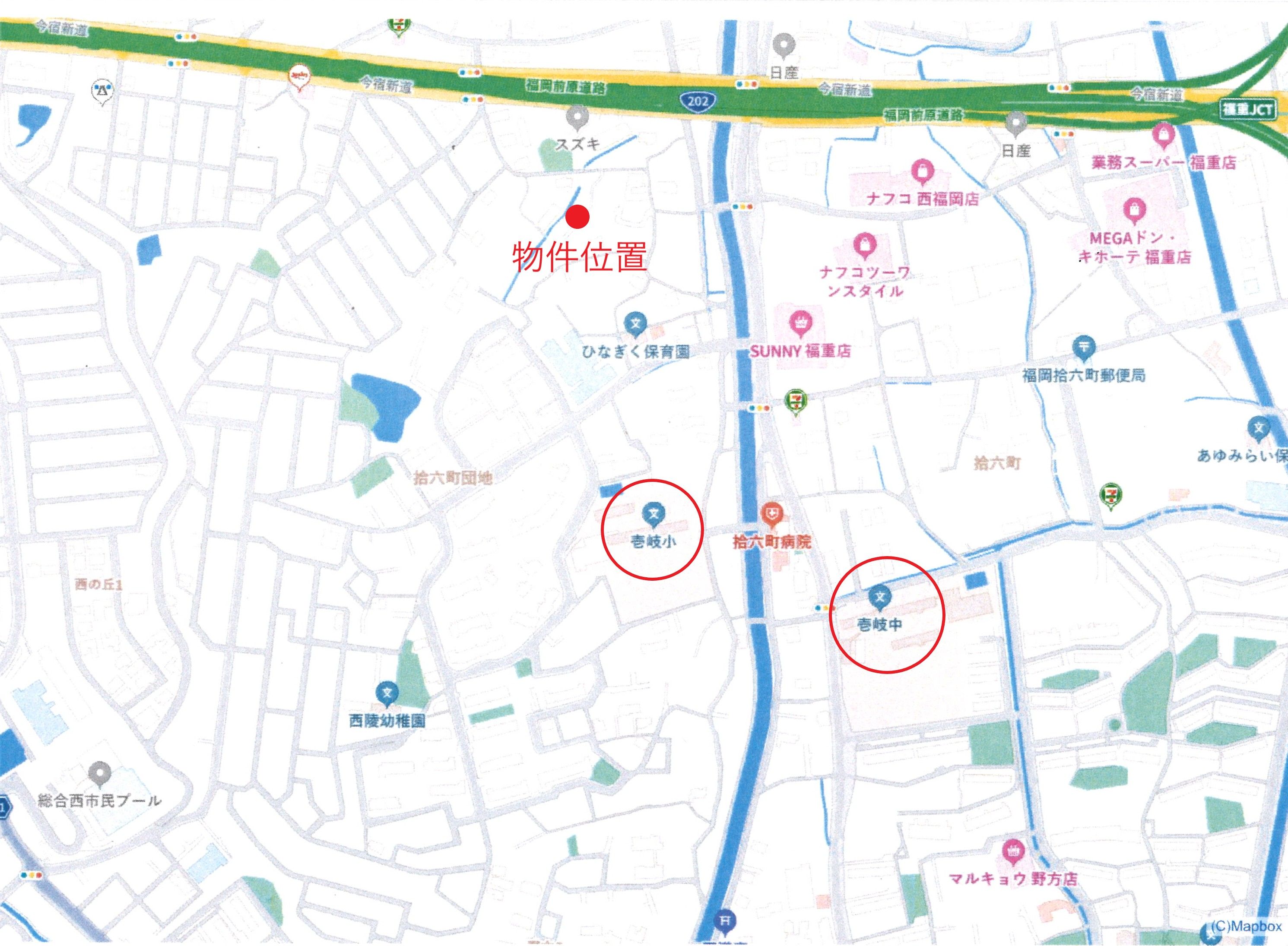 拾六町三丁目新築戸建 間取図・土地図