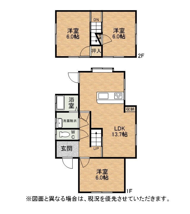 大字長木戸建 間取図・土地図