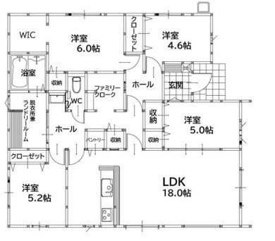 沼本町二丁目新築戸建2号棟　2期 間取図・土地図
