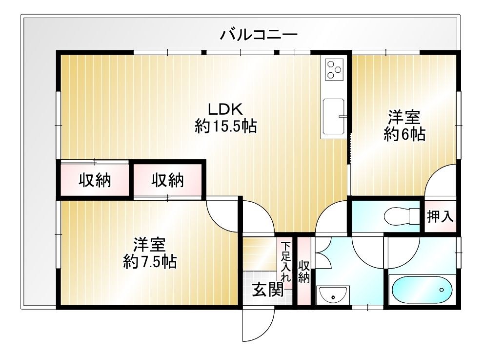 シャンブル三宅 間取図・土地図