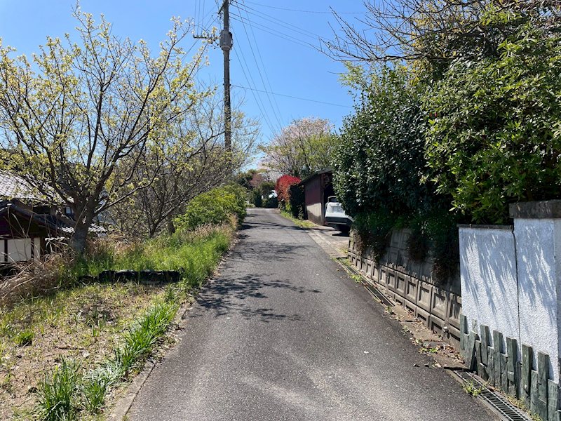 上別府1042番土地 現地写真（前面道路含む現地写真）