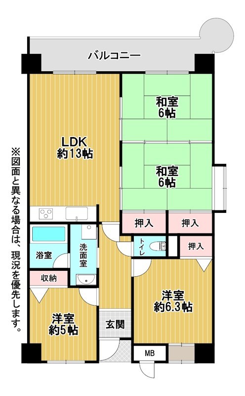 ホワイトキャッスル京良城 間取図・土地図