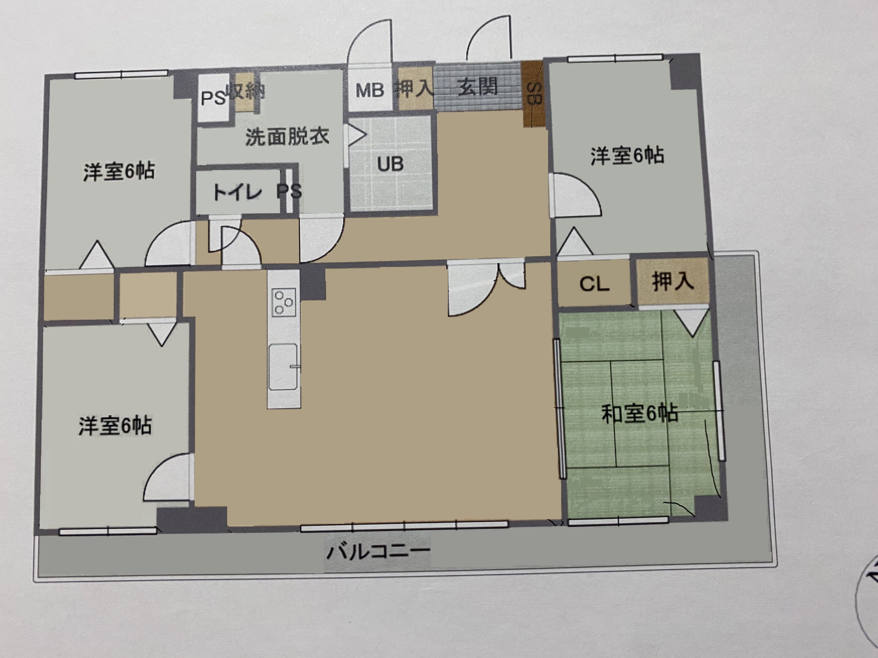 グランピアグーデンハイツ箱崎Ｖ 間取図・土地図