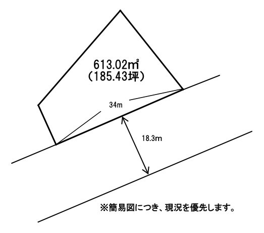 紅梅三丁目1番土地 間取図・土地図