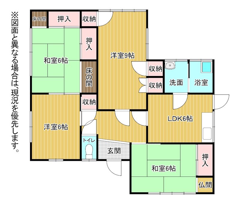 大里戸ノ上四丁目戸建 間取図・土地図