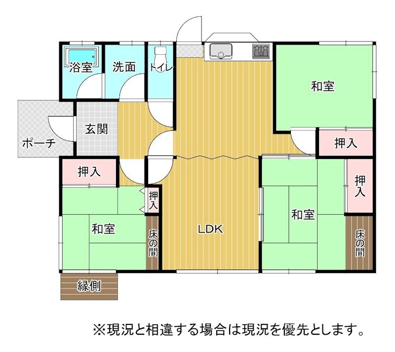 吉志一丁目戸建 間取図・土地図