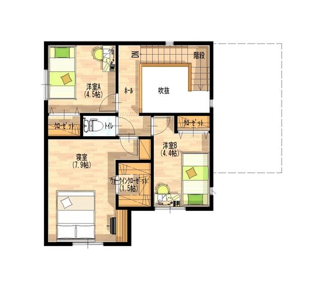 日吉台二丁目新築戸建 間取図・土地図